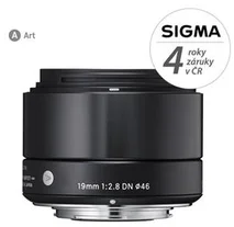 SIGMA objektiv 19/2.8 DN ART černý SONY