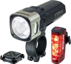 SIGMA světlo set - přední + zadní Aura 170 HB + HIRO 50 LINK USB - sada