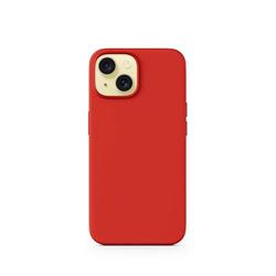Silikónové puzdro Epico Mag+ pre iPhone 15 Plus - kompatibilné s MagSafe - tmavočervené