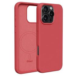 Silikónové TPU puzdro Etteri Mag pre iPhone 16 Pro malinové