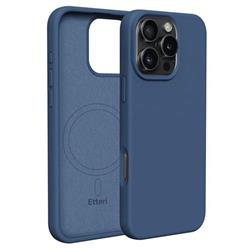 Silikónové TPU puzdro Etteri Mag pre iPhone 16 Pro tmavomodré