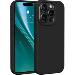 Silikónové TPU puzdro Etteri pre iPhone 15 Pro čierne