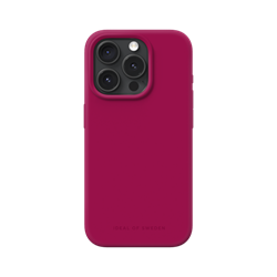 Silikonový ochranný kryt iDeal Of Sweden pro iPhone 15 Pro Magenta