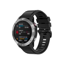 Silikónový remienok FIXED pre Garmin QuickFit 22 mm, čierny