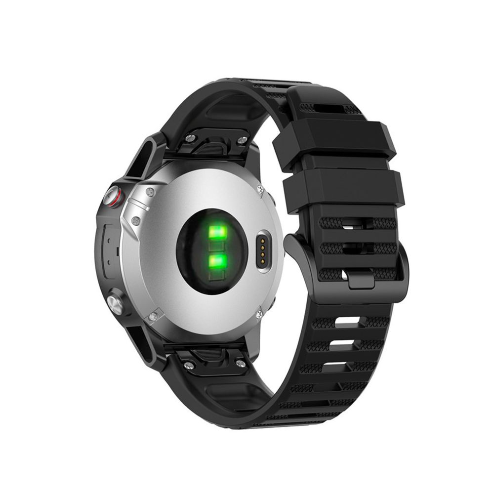 Silikonový řemínek FIXED Silicone Strap pro Garmin QuickFit 26mm, černý