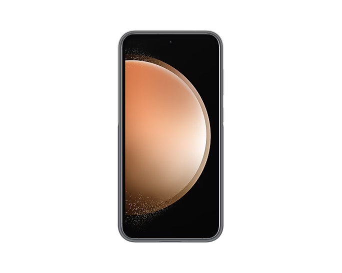 Silikónový zadný kryt Samsung pre Samsung Galaxy S23 FE svetlosivý