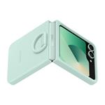 Silikónový zadný kryt Samsung pre Z Flip6 mint