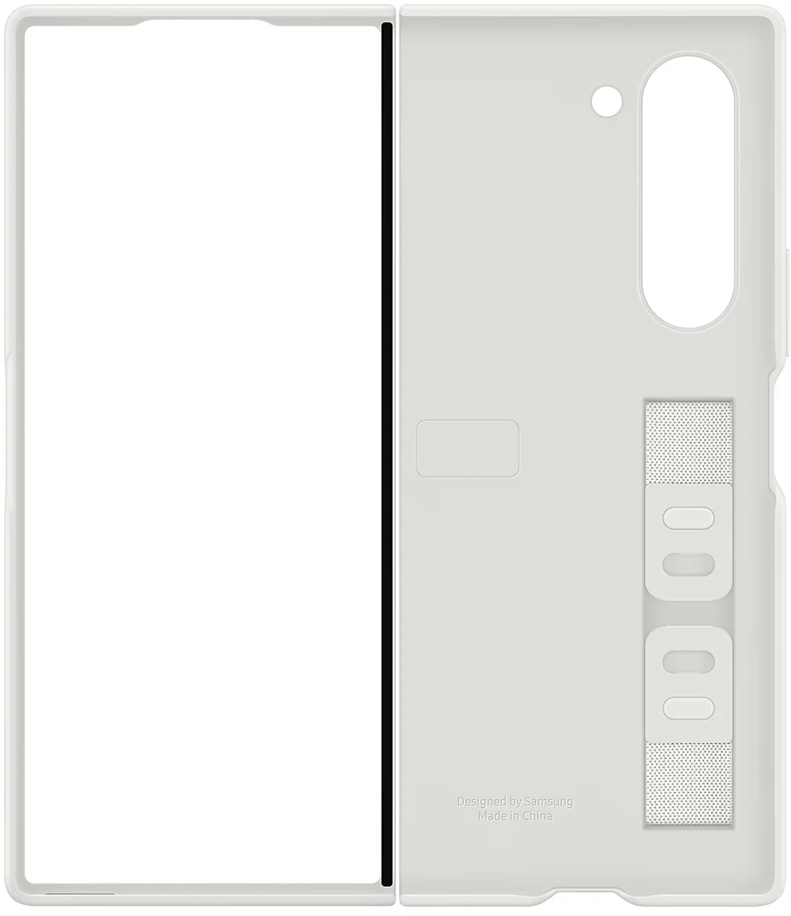 Silikónový zadný kryt Samsung pre Z Fold6 white