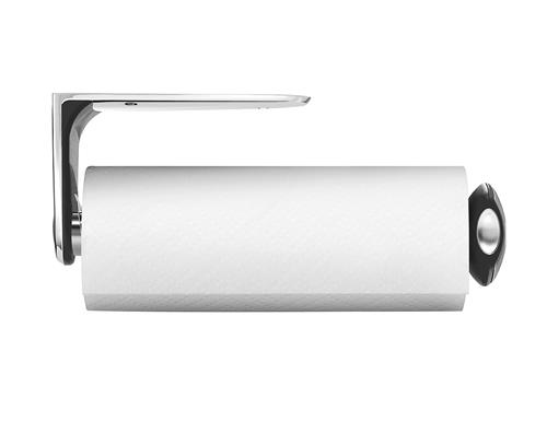 Simplehuman Držák na kuchyňské utěrky na zeď, pro role 27-28 cm, matná ocel