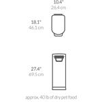 Simplehuman kontejner na 35 L / 16-20 Kg suchého krmiva pro psy a domácí zvířata, CW1889