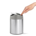 Simplehuman Mini odpadkový koš na stůl, 1,5 l, kartáčovaná nerez ocel, CW2084
