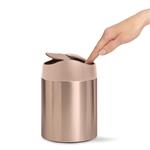 Simplehuman Mini stolový odpadkový kôš 1,5 l, Rose Gold