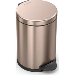 Simplehuman Pedálový odpadkový kôš 4,5 l, okrúhly, oceľ ROSE GOLD