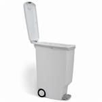Simplehuman Pedálový odpadkový koš 40 l, úzký, bílý plast