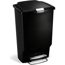 Simplehuman Pedálový odpadkový koš 45 l, obdélníkový, plast, černý