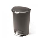 Simplehuman Pedálový odpadkový kôš 50 l, polkruhový, plastový, sivý