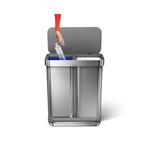 Simplehuman Pedálový odpadkový kôš 58 l (34/24), brúsená oceľ