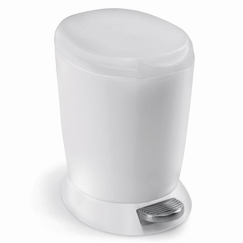 Simplehuman Pedálový odpadkový koš 6 l, bílý plast