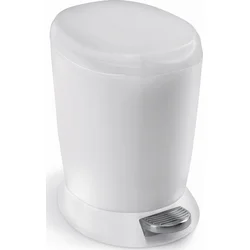 Simplehuman Pedálový odpadkový koš 6 l, bílý plast