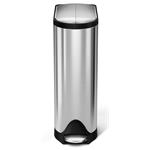 Simplehuman Pedálový odpadkový kôš, motýlové veko, 40 l