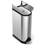 Simplehuman Pedálový odpadkový kôš, motýlové veko, 40 l