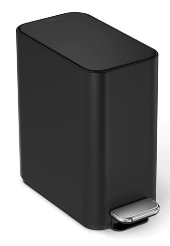 Simplehuman Pedálový úzký odpadkový koš 5 l, matná černá ocel