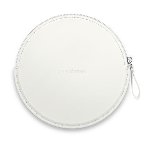 Simplehuman Puzdro so zipsom pre kozmetické zrkadlá Sensor Compact, biele