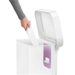 Simplehuman Simplehuman pedálový odpadkový kôš 45 l, biela oceľ, vrecko na tašku