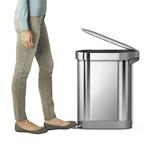 Simplehuman Slim pedálový odpadkový kôš 45 l, brúsená nerezová oceľ