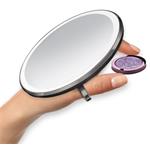 Simplehuman Vreckové kozmetické zrkadlo Sensor Compact, LED svetlo, 3x zväčšenie, čierne