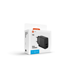 Síťová nabíječka FIXED s 2xUSB výstupem, 17W Smart Rapid Charge, černá