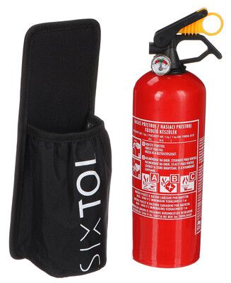SIXTOL Držák 1kg hasicího přístroje do auta na suchý zip CAR FIRE 1