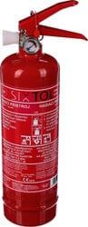SIXTOL Práškový hasiaci prístroj FIRE STOP 1 kg, ABC, celokovový, vrátane kovového držiaka