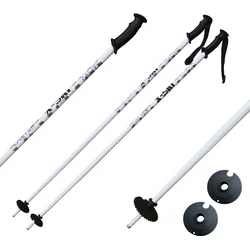Sjezdové hole CALTER X-SKI, vel.90cm, bílé