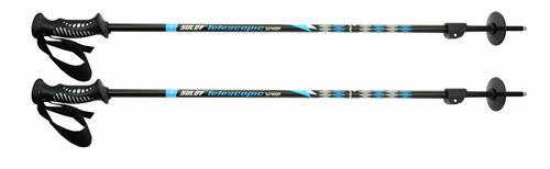Sjezdové skládací hole SULOV TELESCOPIC SENIOR, vel.90-145cm, modré