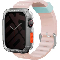 SKINARMA Shokku remienok pre Apple Watch 45/44/42 mm, svetloružový