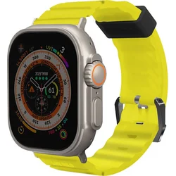 SKINARMA Shokku remienok pre Apple Watch 49/45/44/42 mm, Elektricky žltá