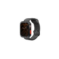 SKINARMA Shokku řemínek pro Apple Watch 45/44/42 mm + SKINARMA Kurono pouzdro pro Apple Watch 45/44 mm, Smoke