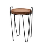 Skladací stôl Homestyling TEAK, 2 ks