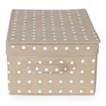 Skládací úložná krabice - karton box Compactor Rivoli 30 x 43 x 19 cm, hnědá