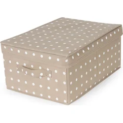 Skládací úložná krabice - karton box Compactor Rivoli 30 x 43 x 19 cm, hnědá