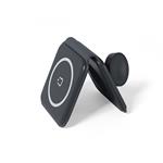 Skladacia bezdrôtová nabíjačka Spello 2v1 (MagSafe) - čierna