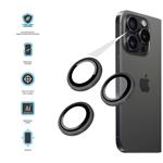 Sklo na fotoaparát FIXED Armor pre Apple iPhone 17, čierne