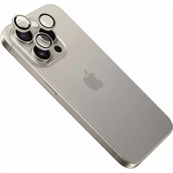 Sklo na fotoaparát FIXED pre Apple iPhone 16 Pro/16 Pro Max, prírodný titán