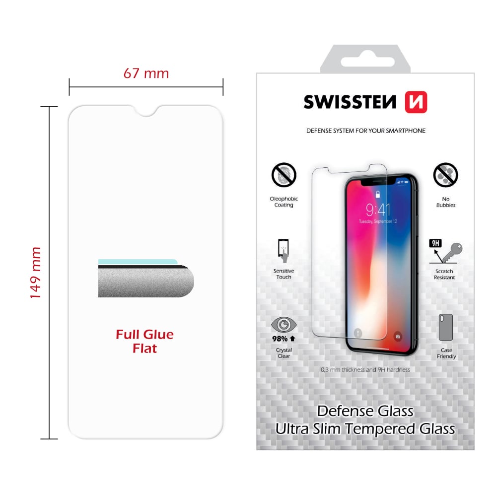 Sklo Swissten 2.5D pre Galaxy A50