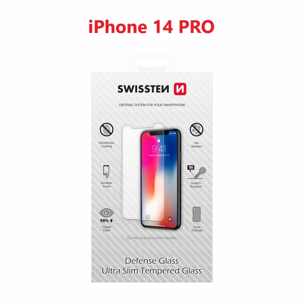 Sklo Swissten 2.5D pre iPhone 14 Pro