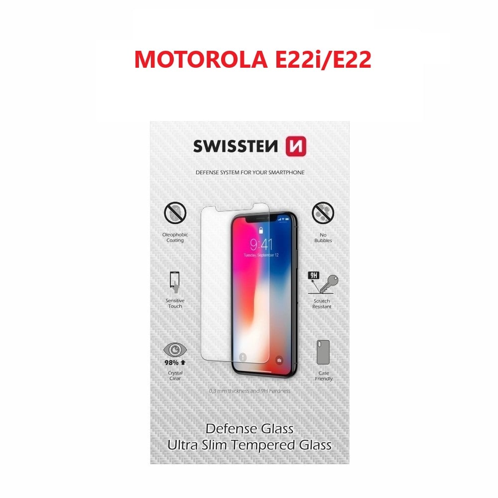 Sklo Swissten 2.5D pre Motorola E22