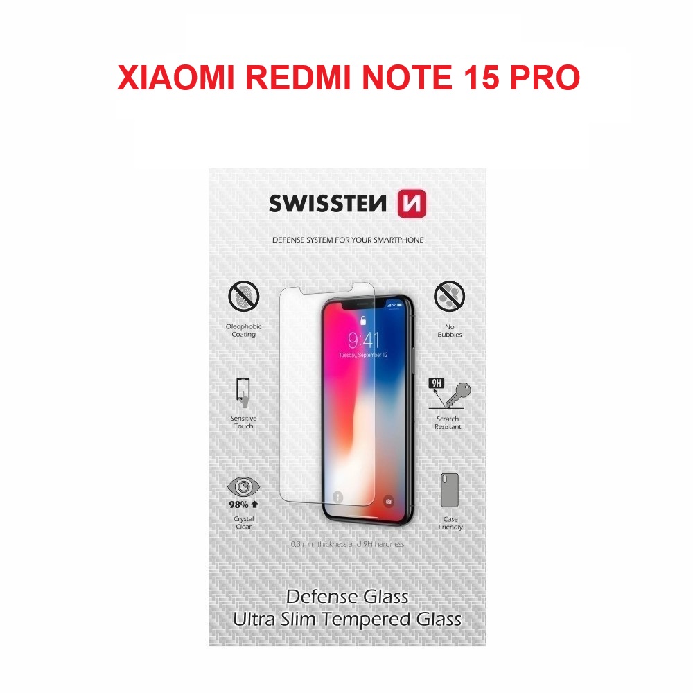 Sklo Swissten 2.5D pre Redmi Note 15 Pro