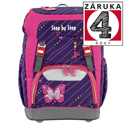Školský batoh Step by Step GRADE Shiny Butterfly, certifikát AGR