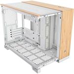 Skriňa Corsair 2500X Micro-ATX, biela/bambusová